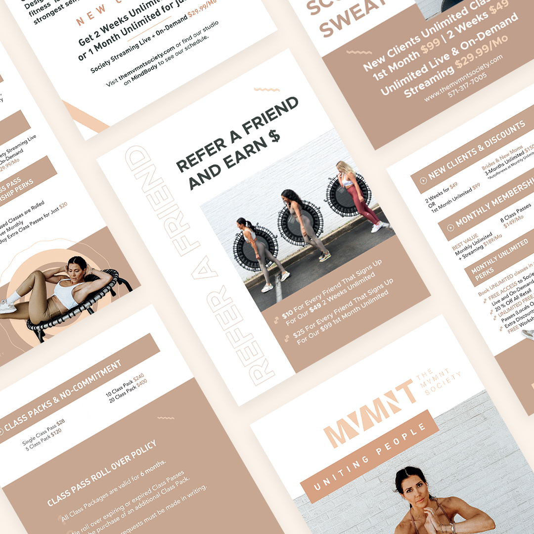 Design work for a wellness brand
